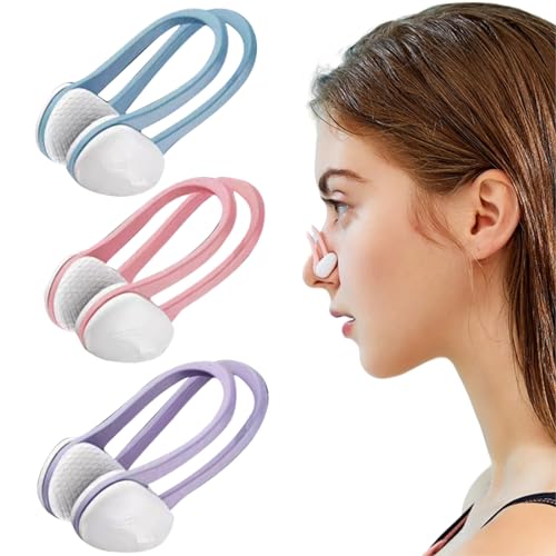 KLLJ Clips de Nariz para Nadar,3 Piezas,Nasales De Silicona para Nadar,Protectores Nasales para Nadar, Bloqueadores Nasales para Nadar, Adecuados para NiñOs, Adultos, Principiantes