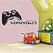 Produktbild 93X42cm Vinyl Wandtattoo Boy Room Chair Spiel Wand Kunst Wandbild Gamer Controller Wandaufkleber Video Gaming Room Gamer Vinyl Kunst Decor