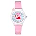 WZLDP Karikaturkinder Uhr Männer und Frauen Quarz Peppa Pig Uhr George Schwein Uhruhr (Color : Pink)