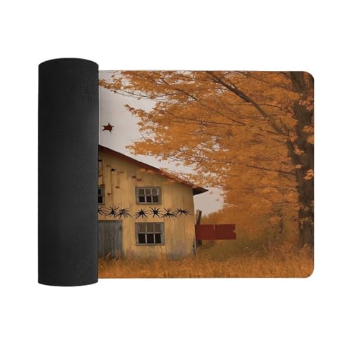 Protector de escritorio Fall Country Barn de caucho grande 60x30 cm miniatura 3