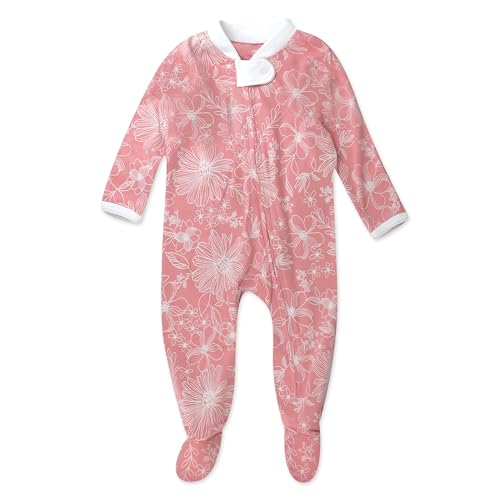 Image of HonestBaby Classics Sleep & Play Footed One-piece Pajama Sleeper 100% Organic Cotton