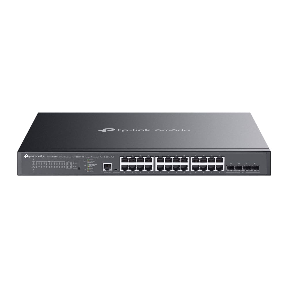 Amazon.com: TP-Link 24-Port Gigabit and 4-Port 10GE SFP+ L2+