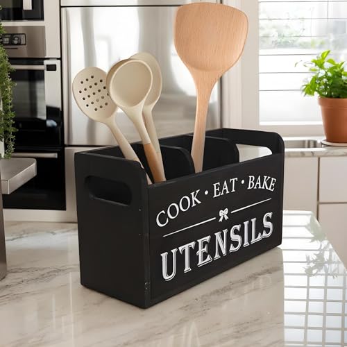 Boîte de vaisselle de vidange en bois authentique à compartiments triples