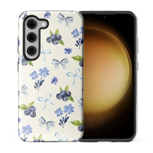 Coque Samsung S23 Blueberry Bow Tie style esthétique pour vos sorties