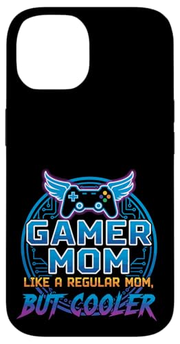 ゲーマー ママ Like a Normal Mom But Cooler Funny Meme Gamer Moms スマホケース iPhone 14 用