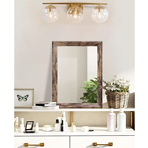 Aazzkang Rustic Mirror Rectangular Decorative Wooden Mirror For Bedroom Hallway Balcony Farmhouse Mirror Wall Decor #TOP3