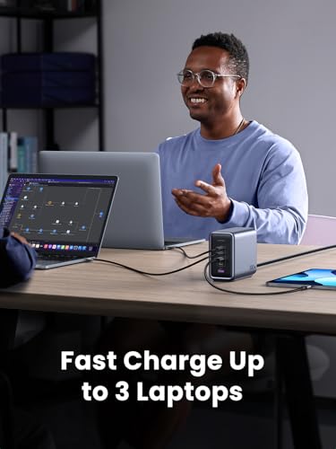 Image of UGREEN Nexode 300W USB C Charger Block, 5-Port Charging Station GaN Desktop Charger Compatible with MacBook Pro /Air, Dell XPS, iPhone 16 /15 /, Galaxy S25 /S24, iPad Air /Pro, Pixel 9, Steam Deck
