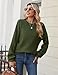 Zeagoo Chunky Knit Sweater Casual Long Sleeve Crewneck Fall Outfits for Women 2025 Loose Fit Trendy Oversized Knit Pullover Sweater Army Green