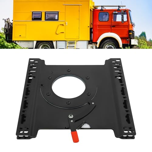 WSIKGHU - Console pivotante côté passager/conducteur pour siège T5, T6 - Base pivotante à 360° - Pour caravanes, véhicules utilitaires et camionnettes (côté conducteur principal)