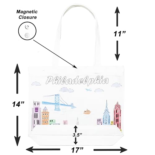 Bolso Tote con diseño urbano 17x14 pulgadas miniatura 6
