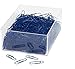Produktbild Wedo 901244603 Büroklammer (aus Metall 27 mm, kunststoffummantelt in Klarsichtdose) 1000 Stück, blau