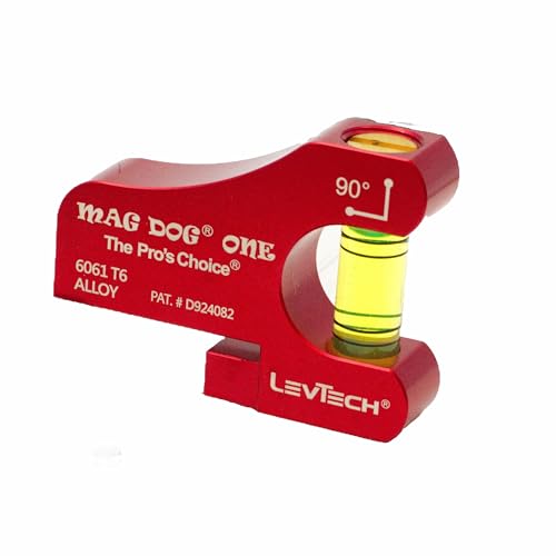 LEVTECH 1-Vial Conduit Bending Level 90 Magnetic Electrician Tool with 2 Rare Earth Magnets | Replaceable Vial | Compact & Durable Design Mag Dog 1