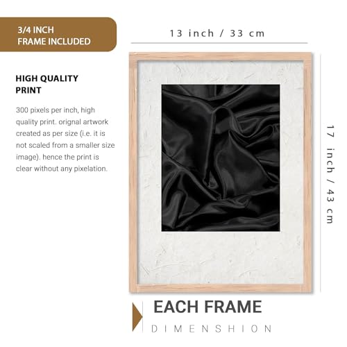 Image of kotart - Fashion Brand Coco Poster with Frame for Bedroom Living Room | Salon Poster Wall Decor (13x17 inch, B) Pack of 6