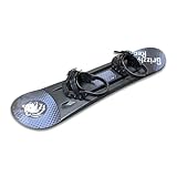 Grizzly Recreation Kid's Beginner Snowboard 95cm, Shadow Black