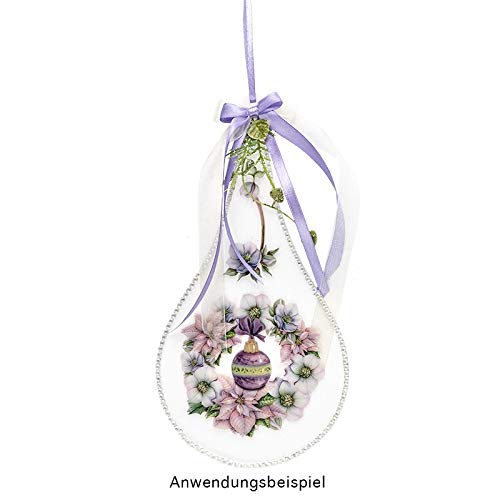 Ideen mit Herz Adesivi trasparenti, 10 fogli in formato 10 x 30 cm; adesivi colorati per il fai da te e per decorazioni (centrini decorativi Ideen mit Herz Adesivi trasparenti, 10 fogli in formato 10 x 30 cm; adesivi colorati per il fai da te e per decorazioni (centrini decorativi