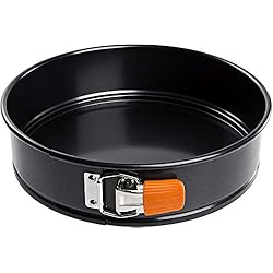 Oferta Sartenes Le Creuset Le Creuset Molde antiadherente desmontable, redondo, diametro 26 cm, resistente a ácidos, revestimiento de acero al carbono, Gris y Naranja, 94101800000000