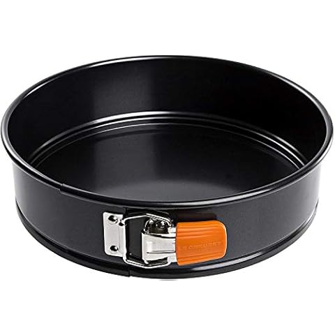 Le Creuset Antihaft Springform, Rund, Ø 26 cm, Sauerteigbeständig, Aus Karbonstahl gefertigt, Anthrazit/Orange, 94101800000000 Cover