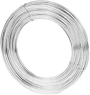 TooTaci 1.5mm Stainless Steel Wire,30M Metal Wire,1.5mm Bendable Garden Wire,Metal Craft Wire,Silver Wire Use for Garden Trellis Wire,Fence,Model Sculpting,Crafting