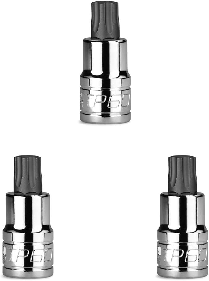 Capri Tools TP60 Star Plus Bit Socket, 1/2 in. Drive (Pack of 3)