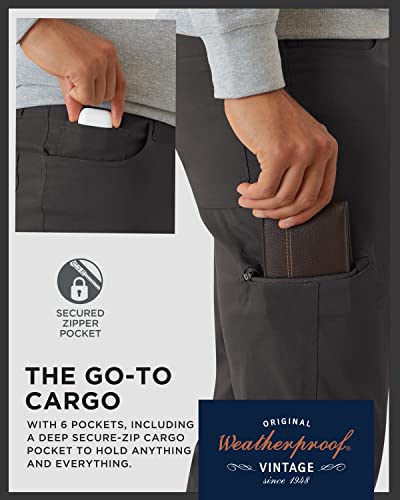 Weatherproof Vintage Casual Hiking Pants for Men - Lightweight Stretch Travel Mens Work Pants with Utility Cargo Pocket3