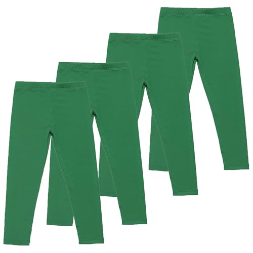 4 Pack Girls Leggings Teens Stretchy Dance Yoga Pants Kids Full Length Basic Solid Daily Ballet Tights3