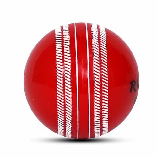 Image of RUBX PVC T-20 Plus Practice Cricket Wind Balls 110g - Pack of 3, (Red) for Indoor & Outdoor, Street & Beach Cricket