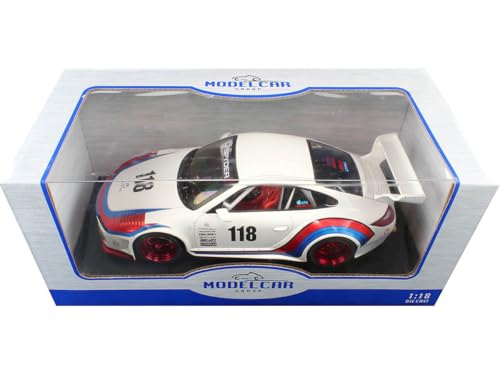 Modelino en escala compatible Porsche 911 RWB 1:18 miniatura 3
