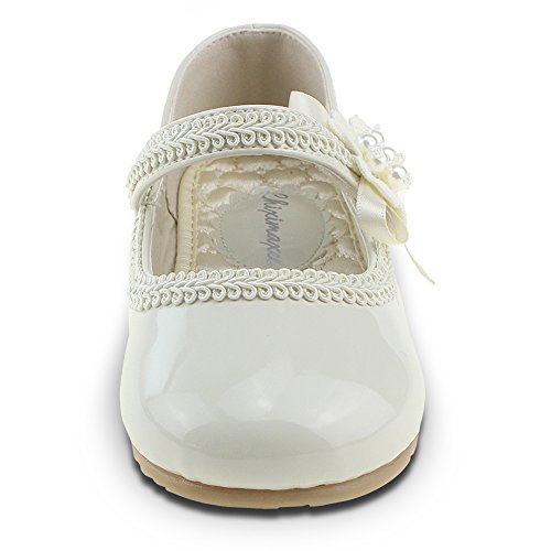 Kid Girl's Uniform Dress Marry Jane Ballerina Flats (Toddler/Little Kid)3