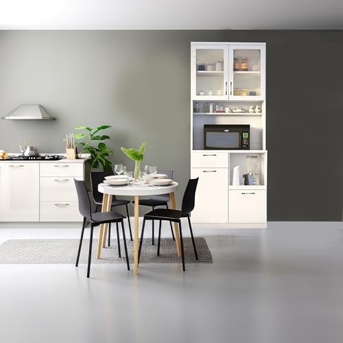 Image of Alpine Willow Crockery Cabinet I Kitchen Cabinet I Bar Cabinet I Multi Purpose Cabinet for Kitchen I Cabinets for Living Room I Crockery Unit I Pantry Unit I Microwave Unit I Hutch
