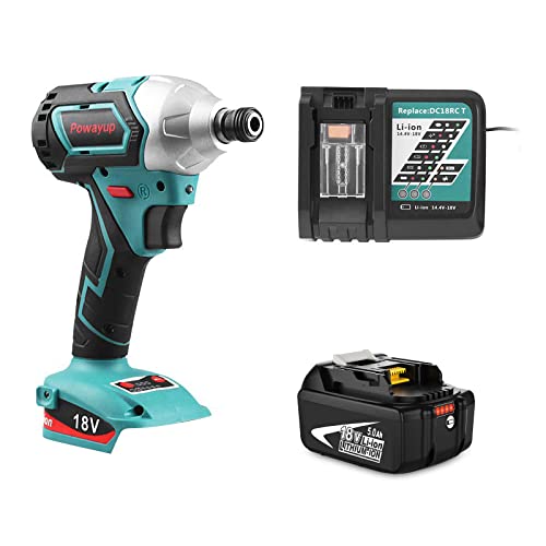 Makita Werkzeug - 18V Akku-Schlagschrauber, 2x Akku 5,0 Ah LXT Ladegerat Dtw1002rtj
