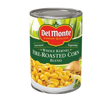 Del Monte Whole Kernel Fire Roasted Corn Blend, 14.75 Ounce -- 12 per case.