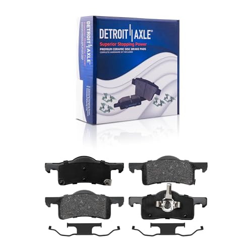 Image of Detroit Axle - Brake Pads for 03-06 Ford Expedition Lincoln Navigator, Front and Rear Ceramic Brake Pads 2003 2004 2005 2006 Replacement