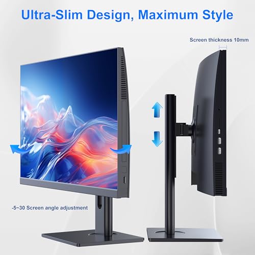 Image of 27 inch Ultra-Slim All-in-One Desktop PC,adjustable stand for office use | Core i7 16GB RAM 512GB SSD, FHD IPS Display, Pop-Up Webcam,Includes mouse and keyboard,Plug-and-Play