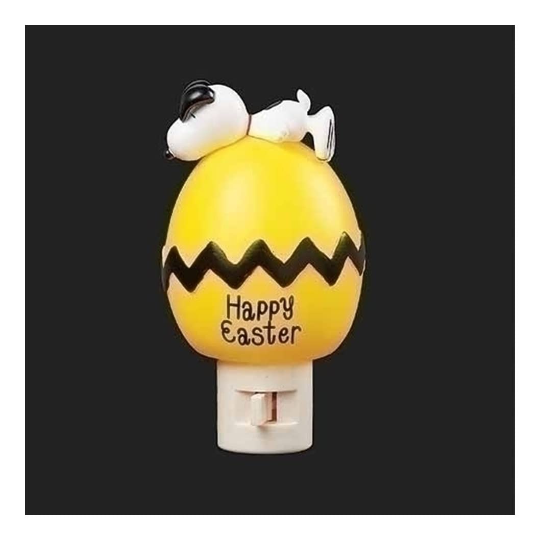 RomanGiftware Inc., Night Light Collection, 3.5" H Snoopy Easter Egg Night,Religious, Inspirational, Durable (3x3x4)