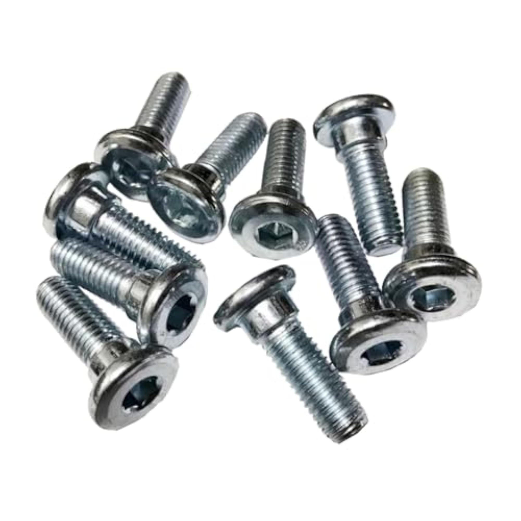 10 Pieces Brake Disc Rotor Screws, Versatile Stainless Steel Bolts