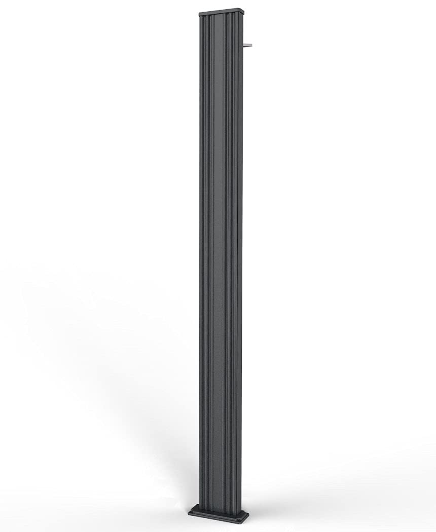 Arkema Design A220 Douche solaire droite avec mitigeur et lave-pieds, noir