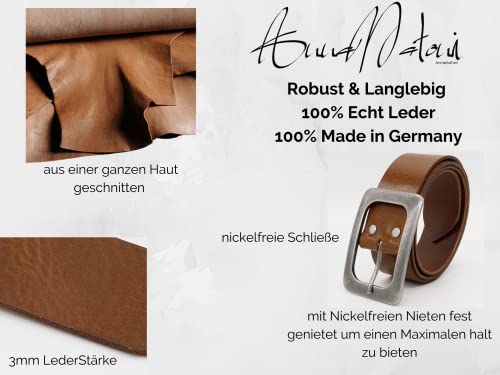 Ledergürtel für Damen von AnnaMatoni in Braun