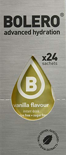 Bolero Bebida Instantánea Sin Azúcar, Sabor Vainilla - Paquete de 24 x 9 gramos - Total 216 gramos