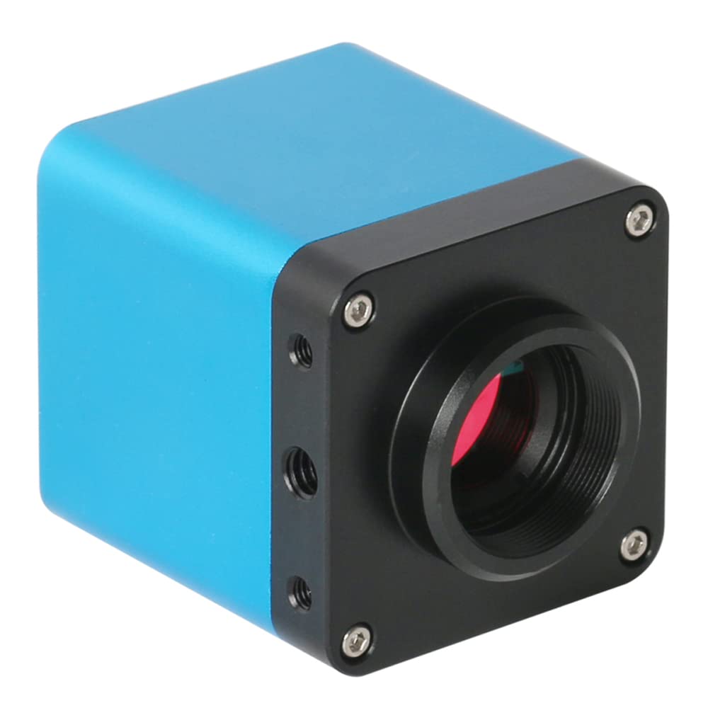 1080P Industrial Digital Video Microscopio Cámara SD Disco Grabadora de Video Cámara de medición 500X C-Mount Lens Whit 56-LED Anillo de luz Ajustable