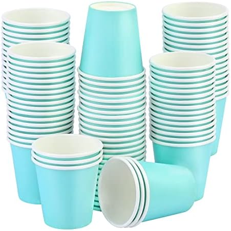 Wuadua 100 Pack Disposable Cups, 3 Oz Paper Cups, Espresso Cups,Disposable Bathroom Cups,Cups for mouthwash, Snack.Suitable for mouthwash cups in the bathroom or putting some small items in the cups.