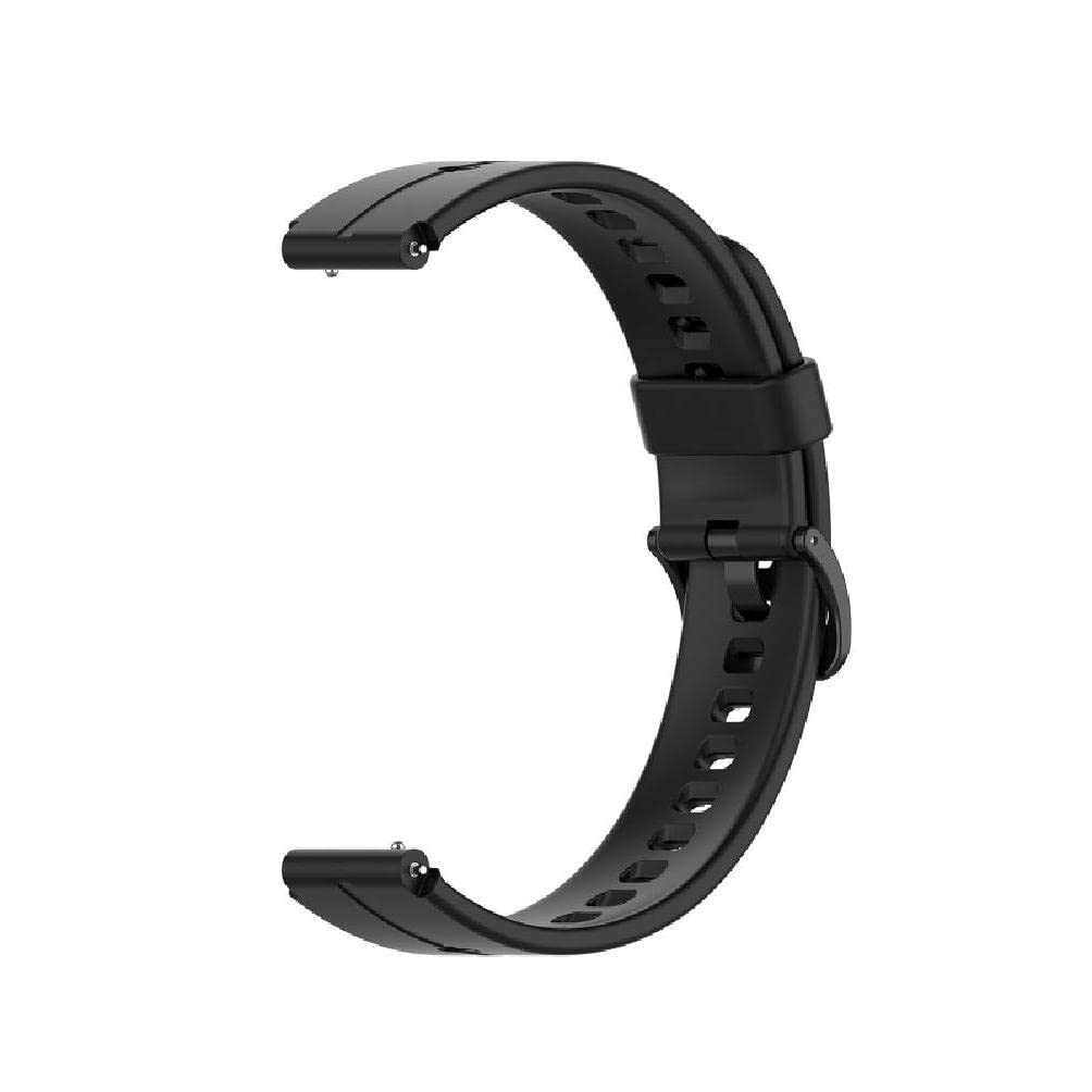 Hero-S Black Universal Silicone 16Mm Watch Strap For Wei Talkband B6 Watch Leather Wrist Watch Strap Belt Sport Clasp Buckle Metal Watch Link Bracelet Bangle Wristlet Frame Silicone