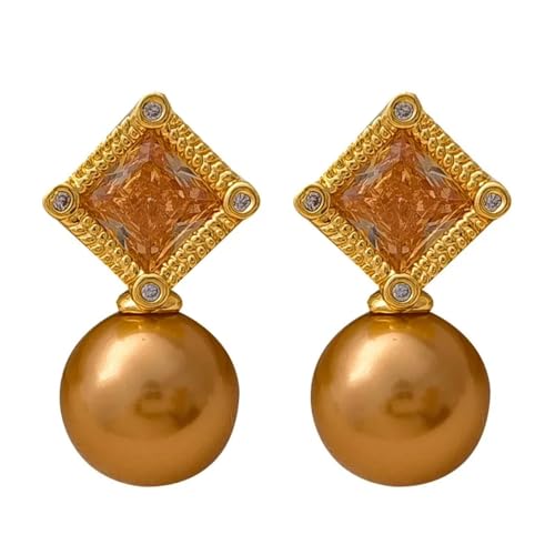 Boucle d'oreille clou femmes champagne WaQiH cadeau idéal anniversaire