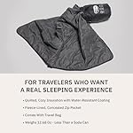 trtl Mini Wrap Compact Travel Blanket - Quilted Insulation - Convenient, Packable Blanket - Comes with Roll-Top Bag - Features a Secure Pocket - Image 3