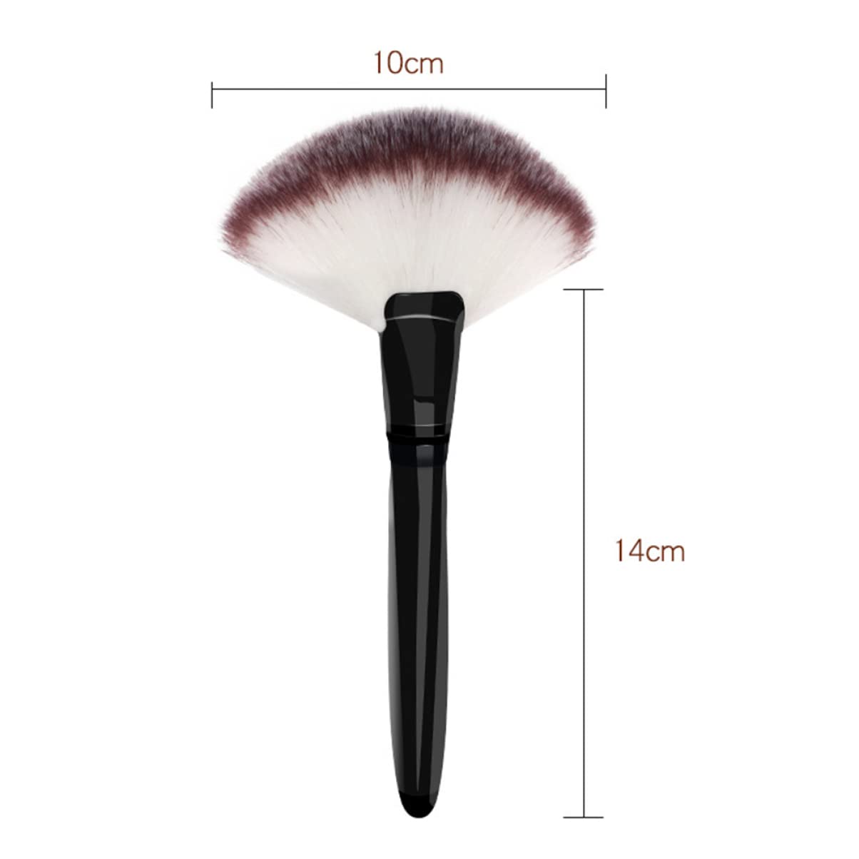 FOMIYES Large for Makeup Wood Handle Cosmetics Brush for Powder Foundation Blush Soft Bristles for Seamless Blending for Liquid Applications
