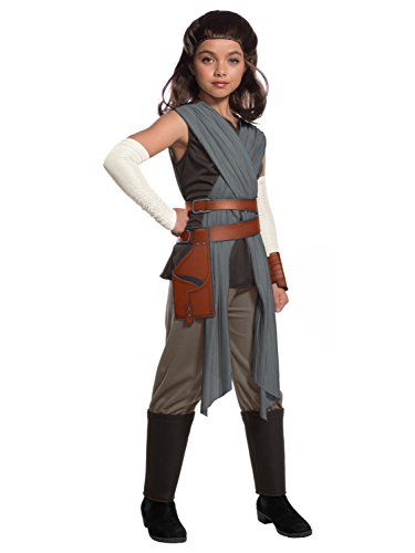 Rubie's Star Wars Episode VIII: The Last Jedi, Child's Deluxe Rey Costume, Large