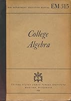 College algebra, B0006AJPBE Book Cover