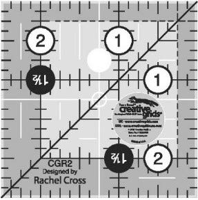 Creative Grids - 6 kwadratowych linijek do kołdry - 6,3 cm, 8,9 cm, 11,4 cm, 14 cm, 16,5 cm, 19 cm