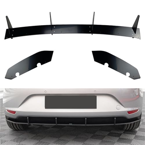 Diffuseur arrière Seat Leon MK3 de 2013 à 2016 avec aileron et séparateurs - 4