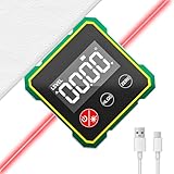 Magnetic Digital Angle Finder with Electronic Laser, Digital Spirit Level with LCD Display, Automatic Shutdown, 2Side Strong Magnetic Angle Finder Tool, Inclinometer for Woodworking Construction