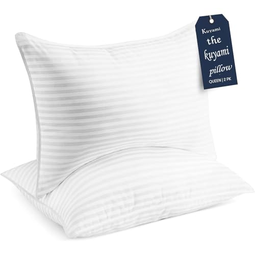 The Kuyami Pillow Set of 2-5-Star Hotel Quality Pillows for Neck Support Stays Cool All Night - Ideal